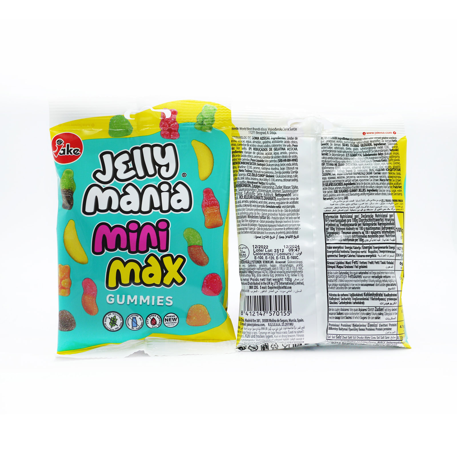 Jelly Mania Mini Max Gummies 100g Jelly Mania Mini Max Gummies 100g